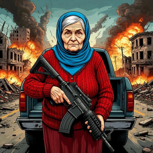 Grandma with machine-gun: Apocalypsis Cover